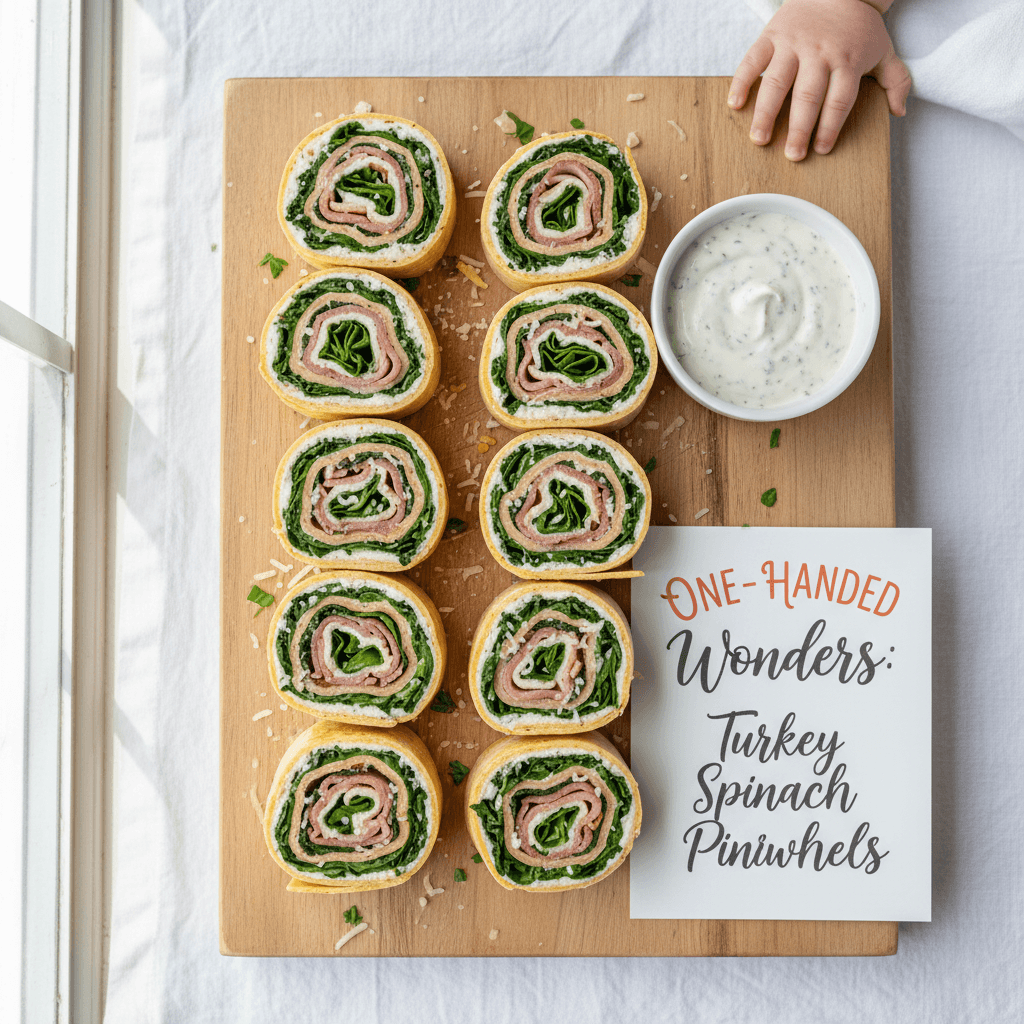 Turkey Spinach Pinwheels